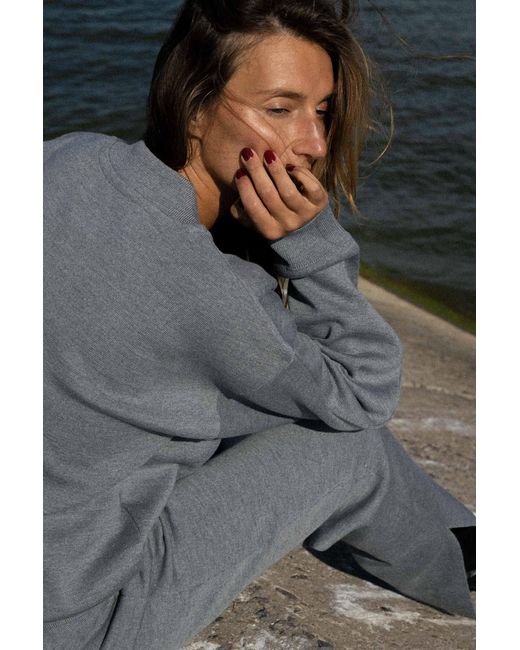 SALANIDA Gray Onda 100% Merino Bomber Jacket Light