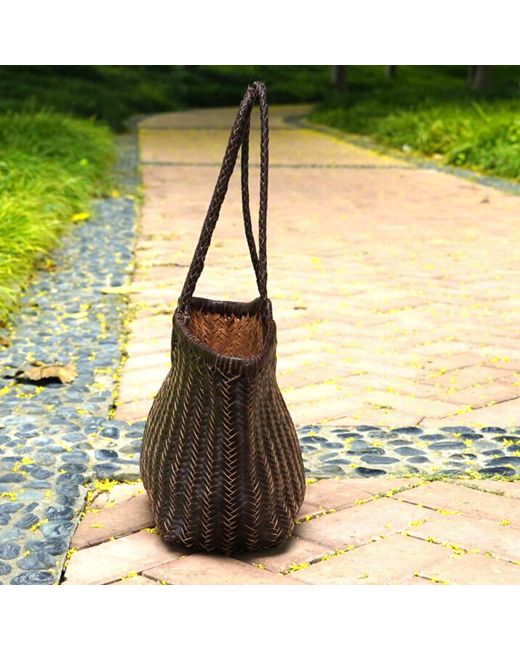 Rimini Brown Hand Woven Shooper
