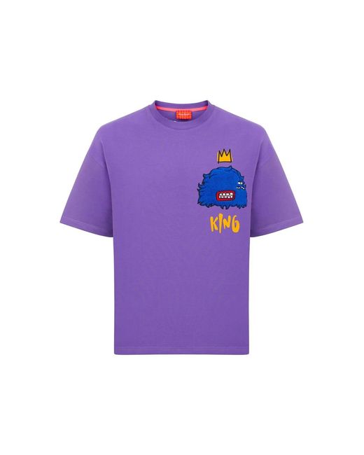 King Naked Purple Fur Me Not T-Shirt for men