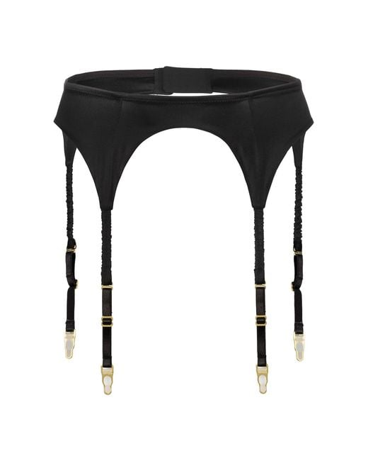 Black Heart Lingerie Black Silk Garter Belt