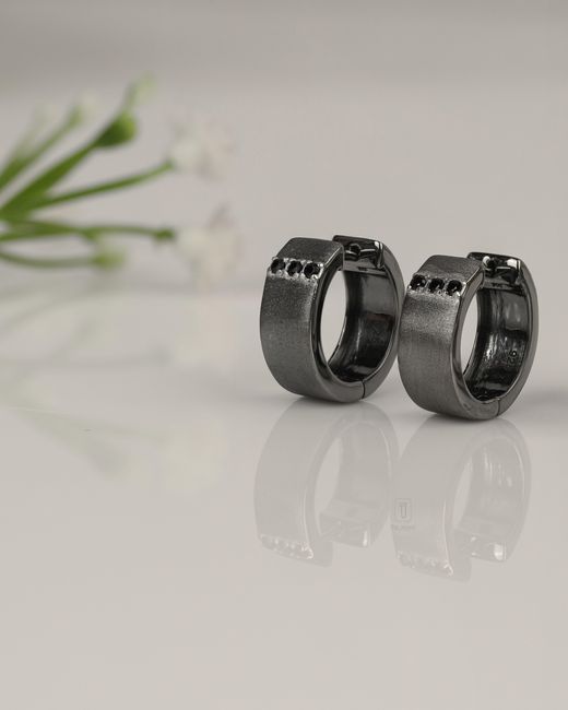 The Jewelz Multicolor Neutrals Shadow Curve Spinel Huggies for men