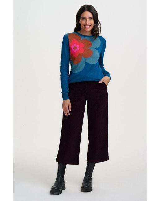 Sugarhill Blue Rita Sweater Flower