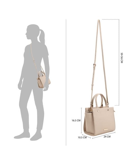 Paul Costelloe Natural Drini Leather Crossbody Bag
