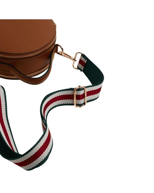 Betsy & Floss Brown Rome Round Circle Crossbody Bag