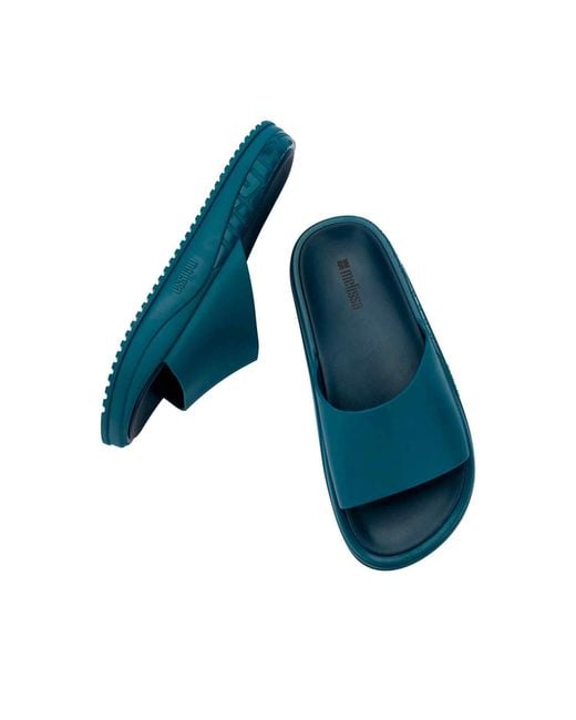Melissa Blue Beach Slide Bold