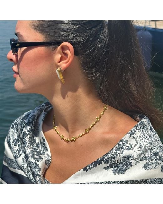 Ece London Metallic The Clover Necklace