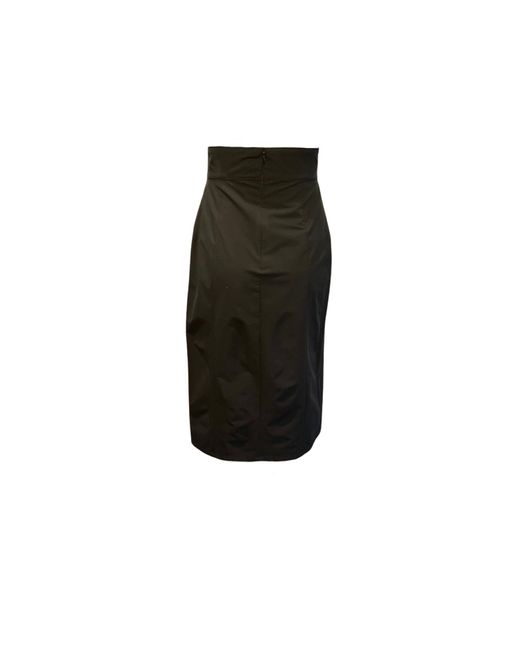 SNIDER Black Corazon Pencil Skirt