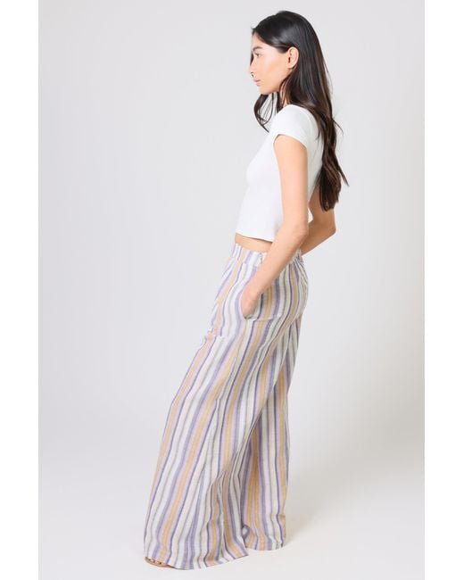 Traffic People Multicolor Dorris Rocks Striped Rene Wide Leg Trousers
