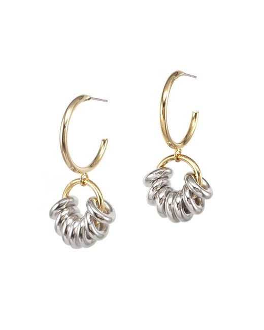 Biko Jewellery Metallic Paradox Hoops Two-Tone