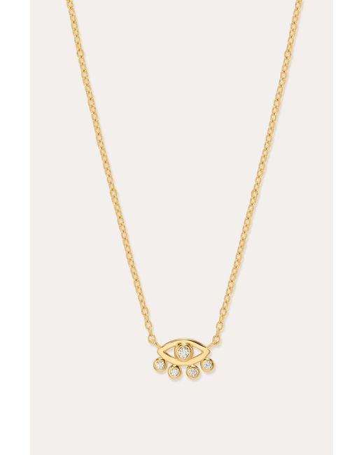 Vanhi Metallic Defender Evil Eye Necklace