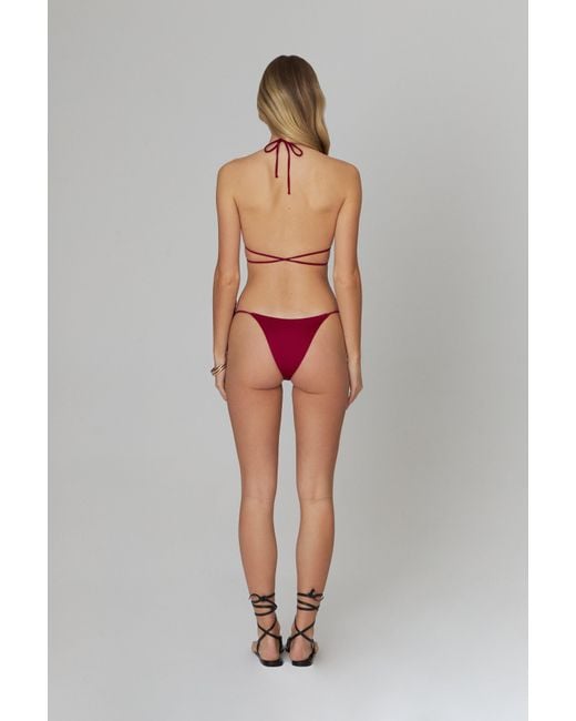 Bianca Resortwear Red Isla Swim Bottom