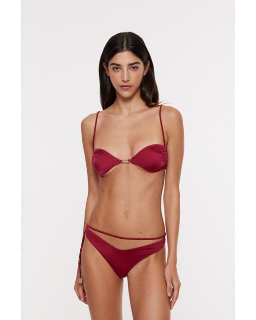 Bianca Resortwear Red Calla Bikini Top