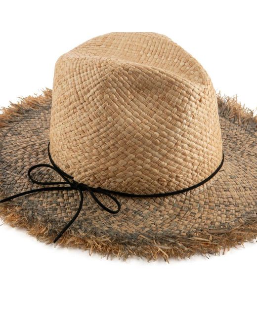 Justine Hats Natural Summer Straw Fedora Hat for men