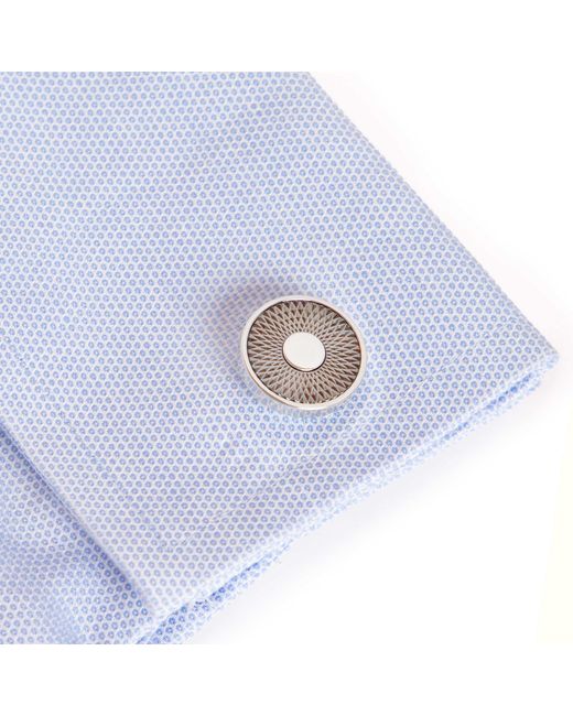 Kennett Watches & Accessories Black Kennett Freddie Cufflinks – Geometric Aviation-Inspired Design for men