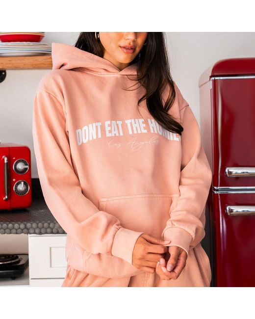 Dont Eat the Homies Pink Arch Hoodie for men