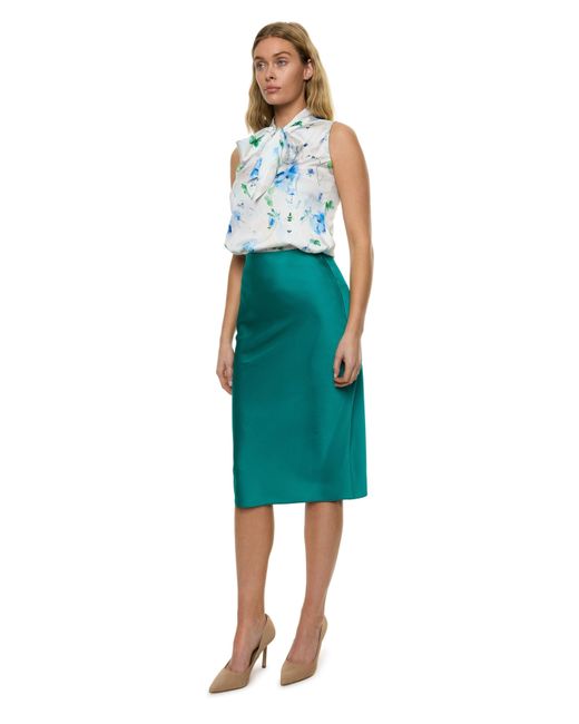 Carloslines Blue Bias Skirt