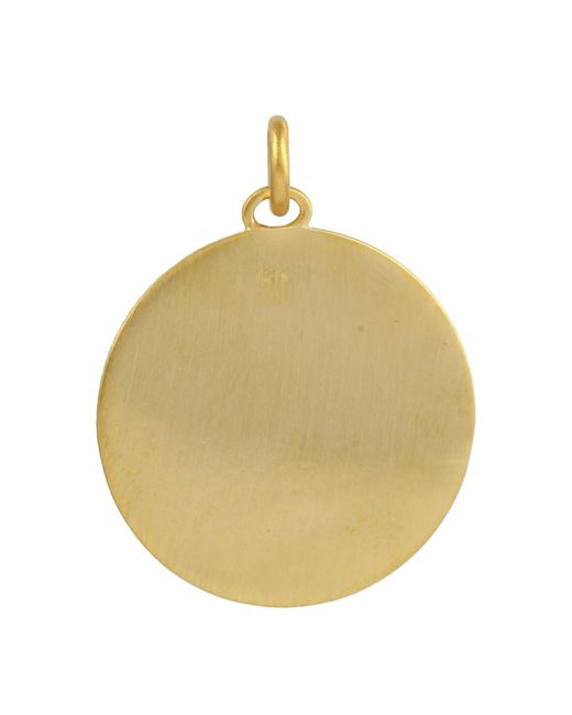 Artisan Metallic Natural Diamond Pave In 18k Yellow Gold Sun Moon Star Design Charm Pendant