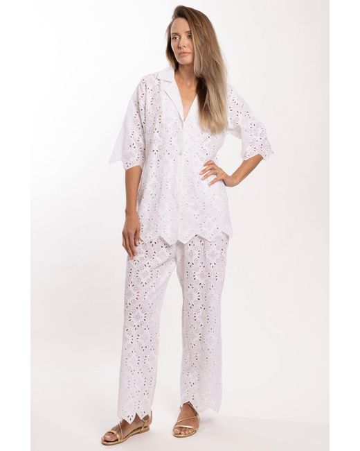 Bindu White Amara Pants