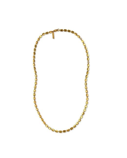 Jaredjamin Metallic Euclid Rectangular Link Chain Necklace for men