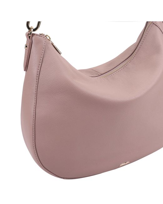 Paul Costelloe Gray Bisbee Leather Shoulder Bag