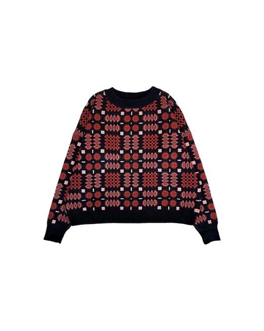 Mabli Red Carthen Merino Pullover
