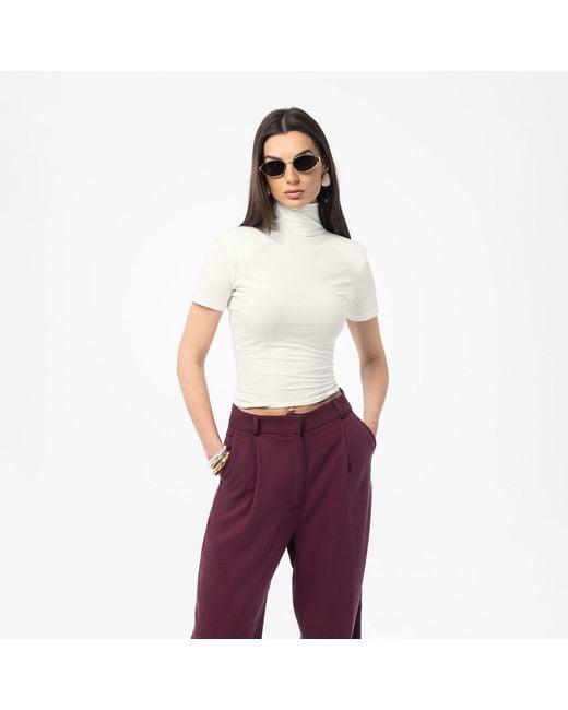 Mandragora White Neutrals Turtleneck Ablo Buttermilk