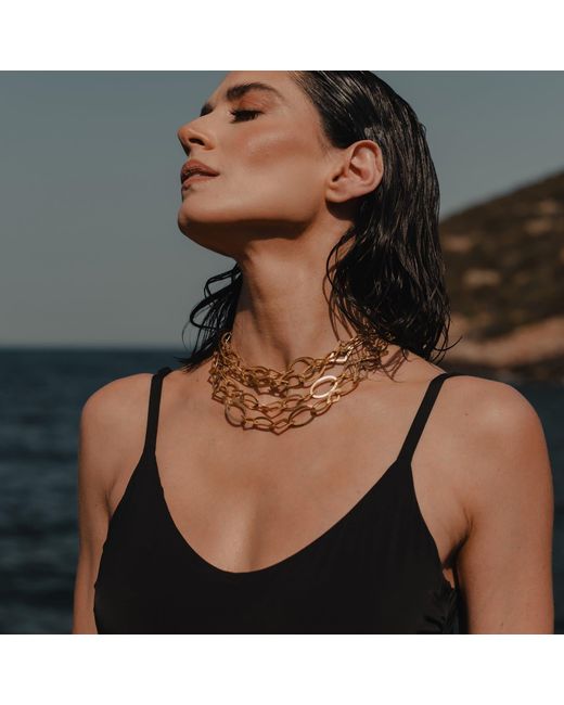 Myrto Katramadou Jewellery Metallic Harmony Matte Chain Necklace
