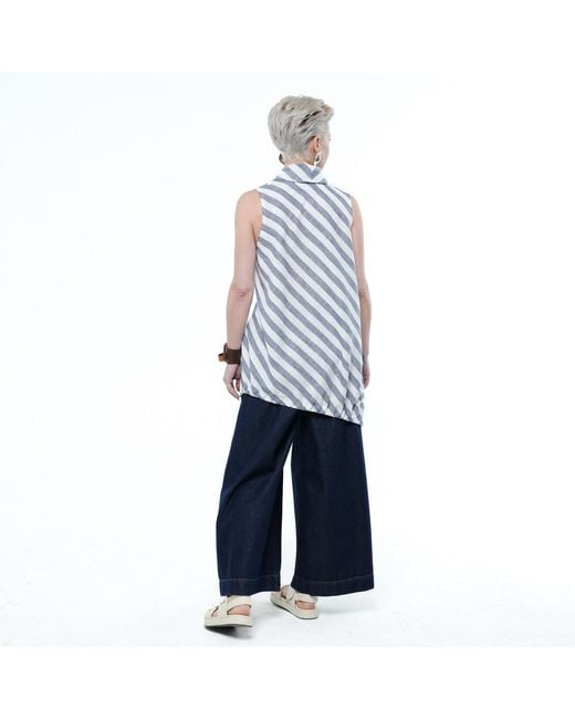 Metamorph Blue Sleeveless Top