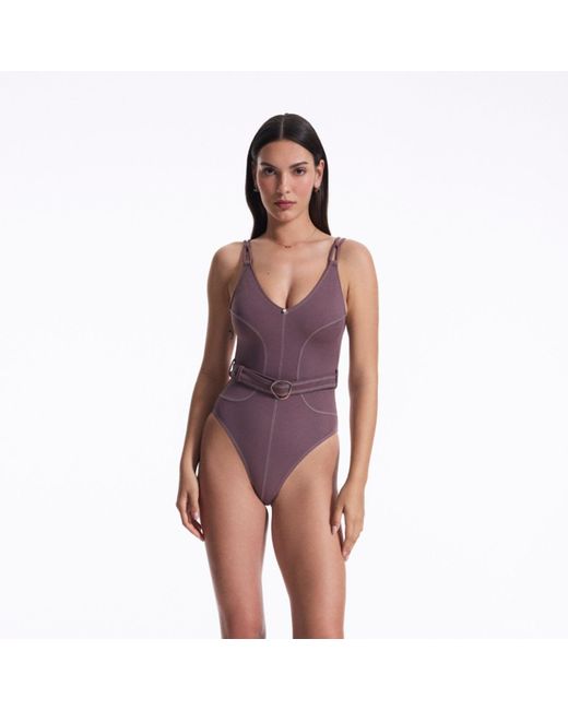 House of Silk Purple Lana Swimsuit