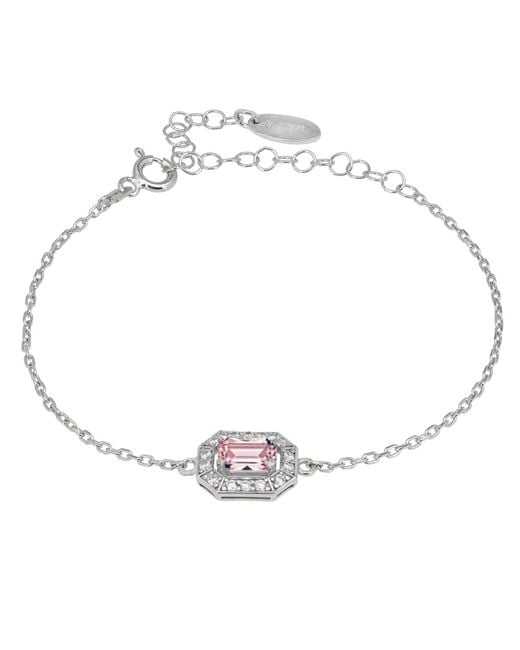 Latelita London Metallic Whistledown Gemstone Bracelet Morganite