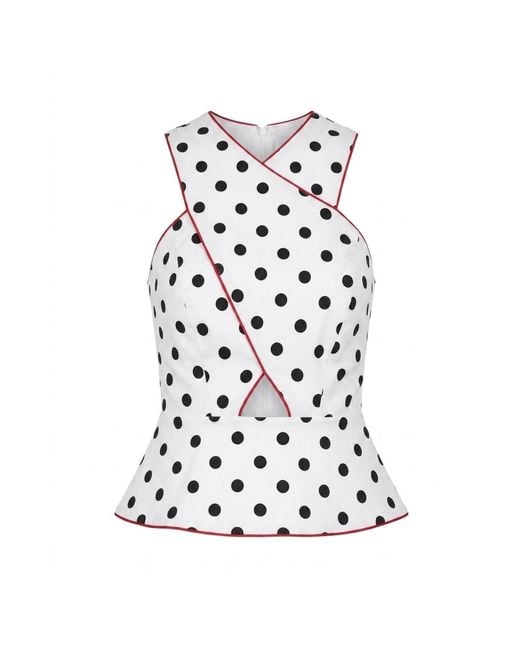 Mirimalist White Aura Polka Dot Bustier