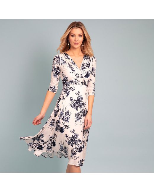 Alie Street London Blue Annie Faux Wrap Dress