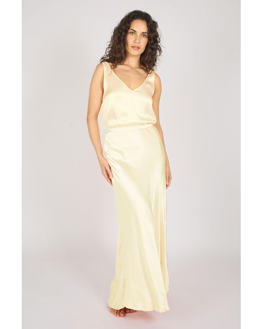Traffic People Yellow Neutrals Wisdom Whispers Sade Skirt