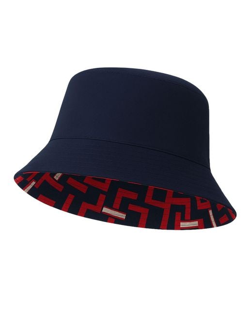 BEIRA Blue Rosa Bucket Hat Silk