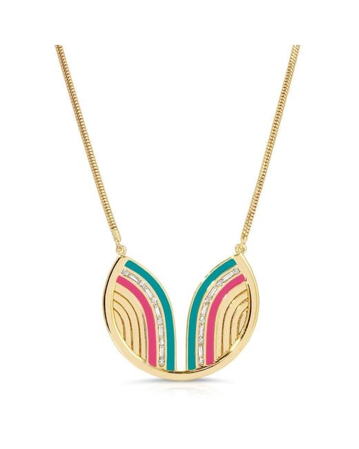 Glamrocks Jewelry Multicolor South Beach Necklace- /Fuchsia