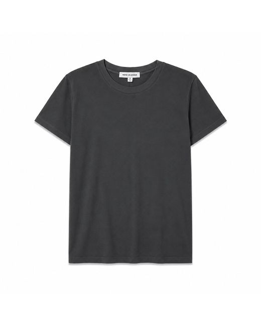 NOEND Black Supima Cotton Crew Neck Tee