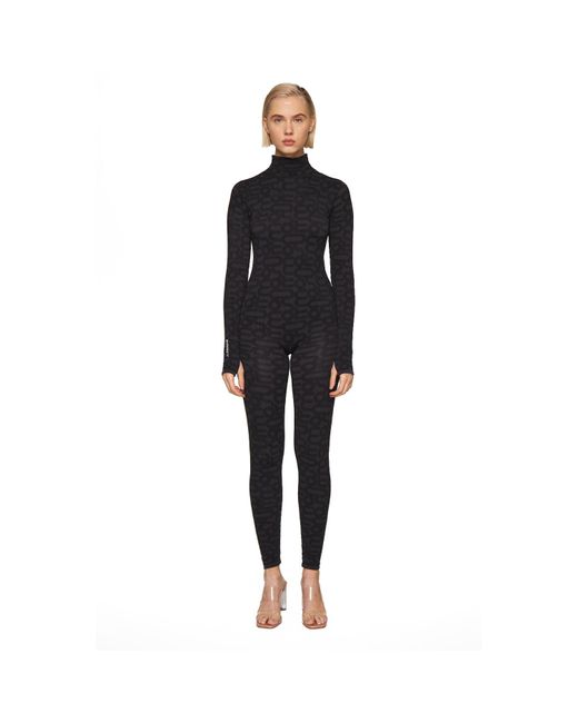 Monosuit Black Turtleneck Long Sleeve Full Seamless Eco Bodysuit