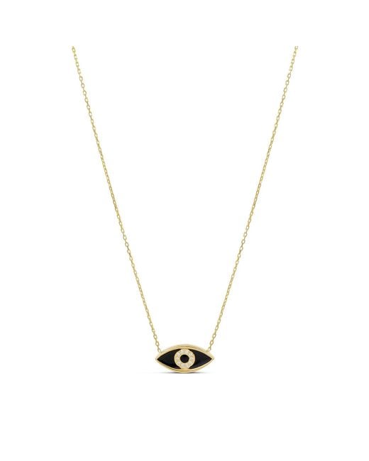 SHYMI Metallic Enamel Evil Eye Necklace