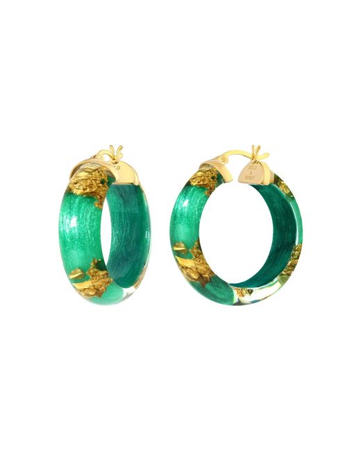 Gold & Honey Green Leaf Huggies
