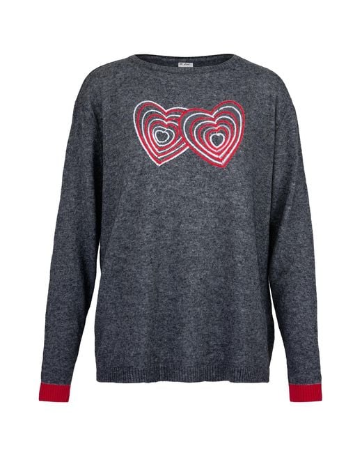 At Last Gray Cashmere Mix Sweater