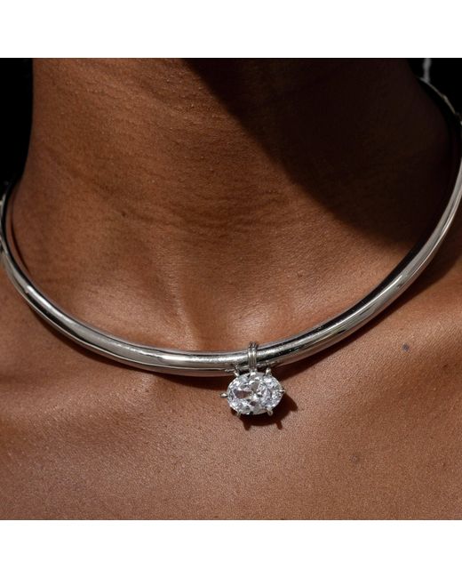 Zepplin the Label Metallic Solis Necklace – Sculptural Sun Pendant