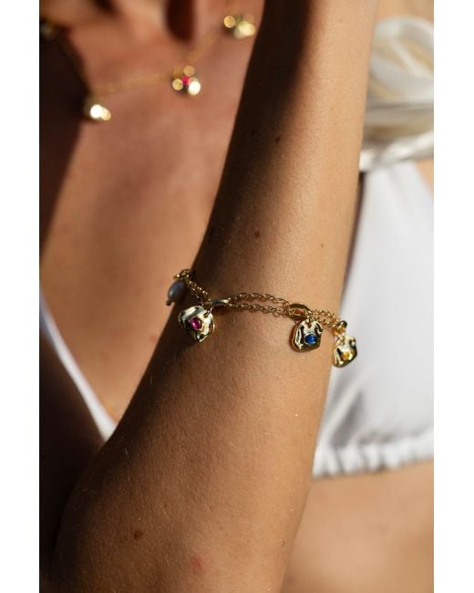 Classicharms Metallic Iris Gemstone Charm Bracelet