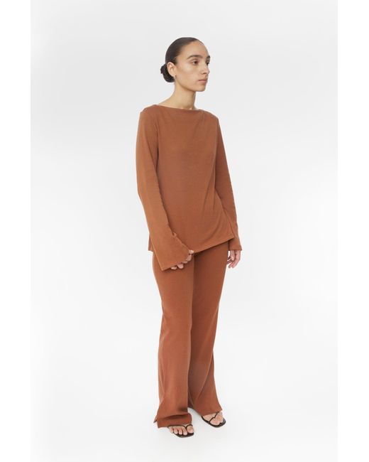Dāl the Label Natural Neutrals Wool Blend Knit Sweater Oat