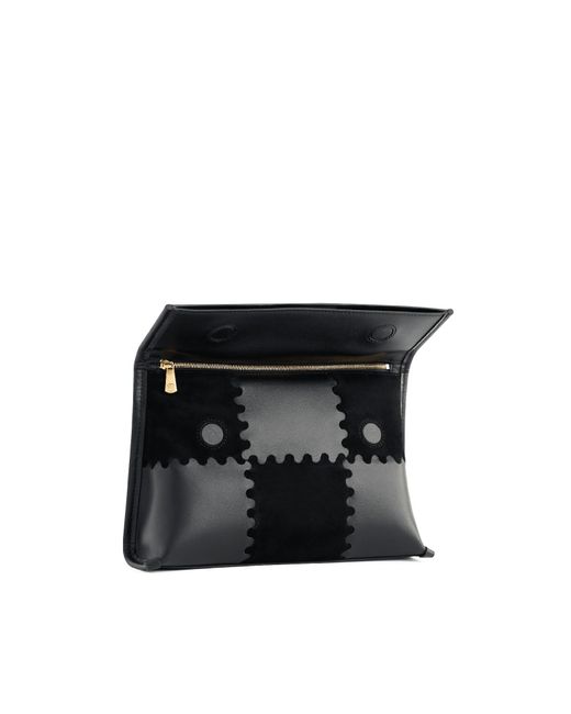 Orange Cube White Square Stitch Messenger Bag