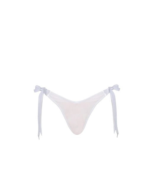 Cherina Beachwear Llc White Ella Bikini Bottom