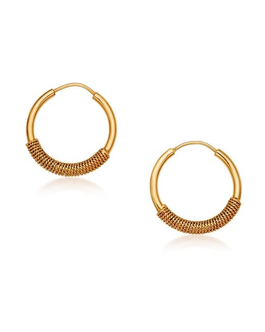 Preeti Sandhu Metallic Twist Hoops
