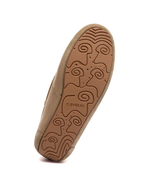 EverAu Australia Natural Crested Leather Loafers