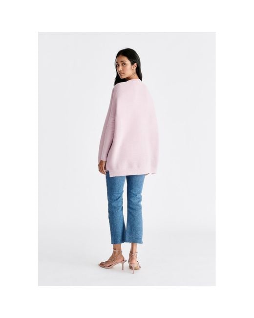Paisie Pink Ribbed Jumper
