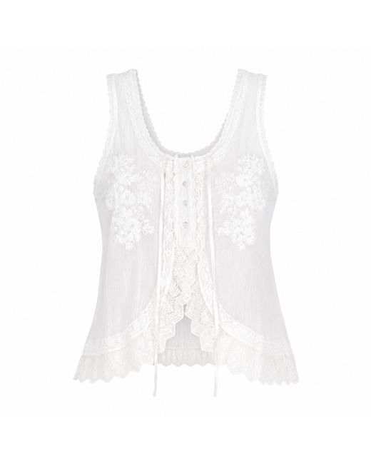 Muche Et Muchette White Cannes Top