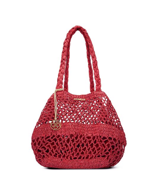 ICONIQUE Red Borsa A Secchiello Eulalia